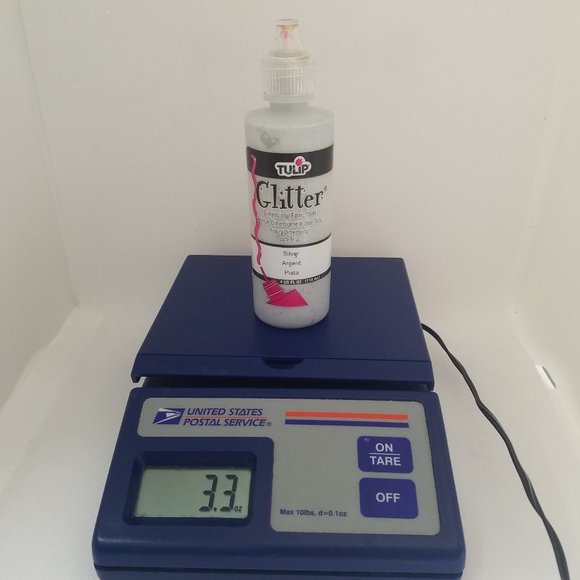 Tulip Fabric Glitter Paint 4 oz 5 Pack of Two Silver, Crystal, Gold & Blueberry - Picture 6 of 16